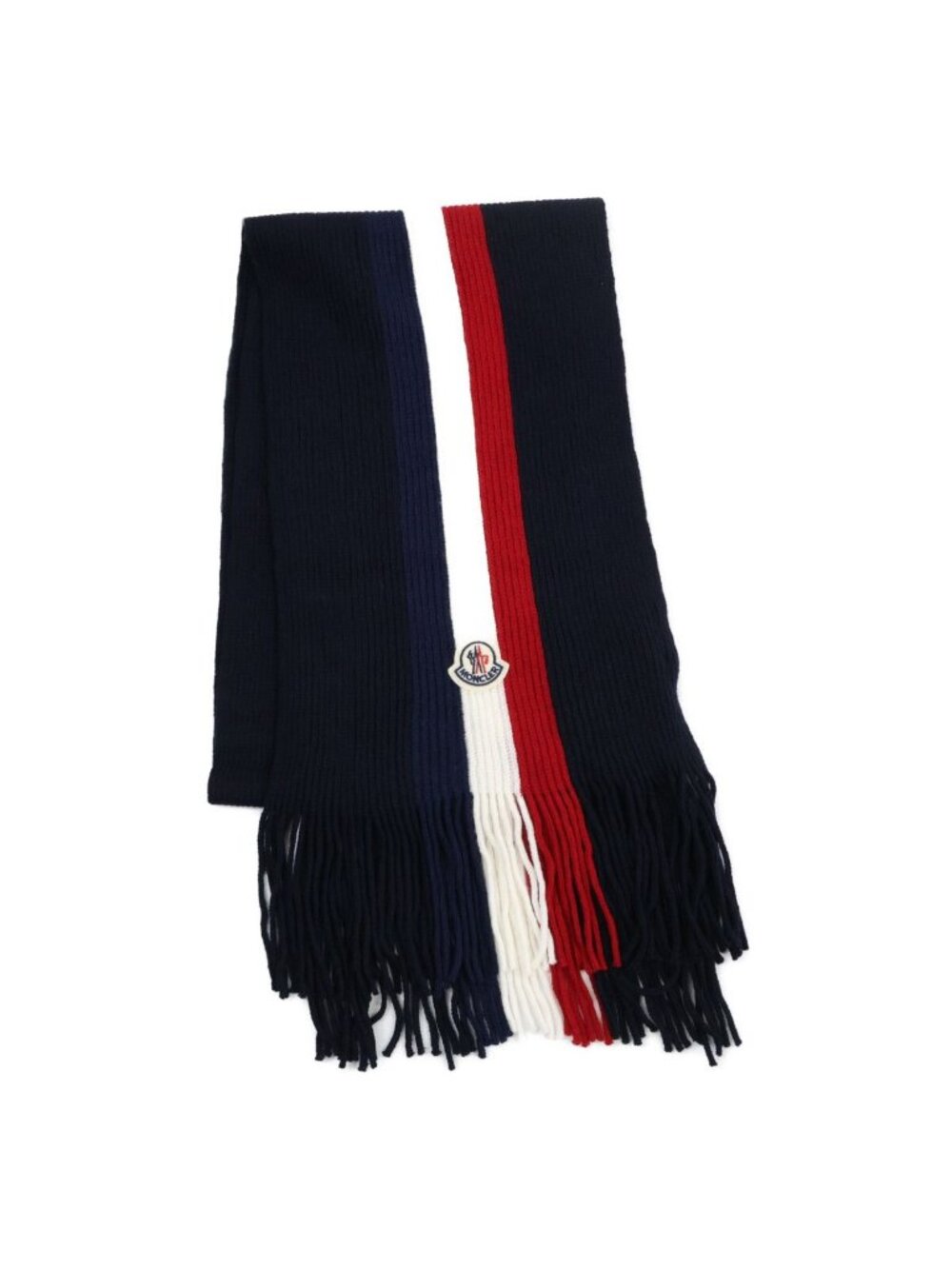 Moncler Sciarpa Wool Tricolor Scarf - Picture 1 of 9